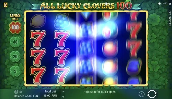All Lucky Clovers Bgaming Slot Gameplay