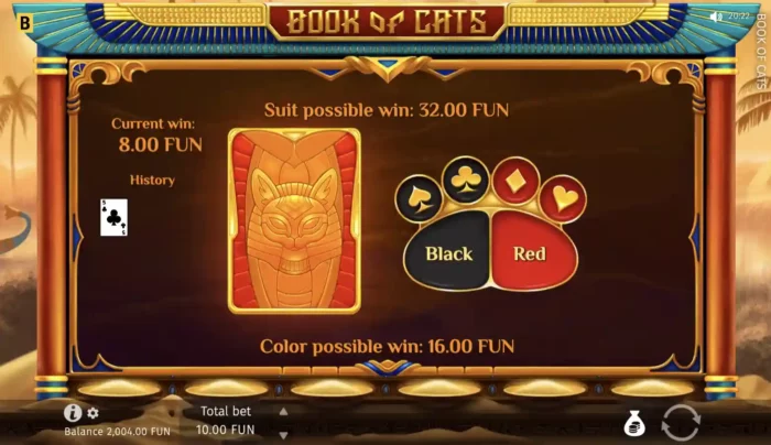 Book Of Cats Bgaming Slot Gamble Feature