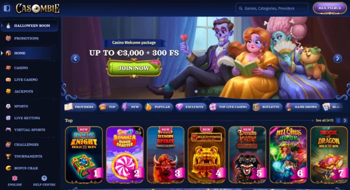 Casombie Casino Home