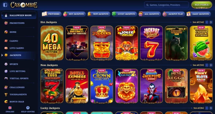 Casombie Casino Jackpots
