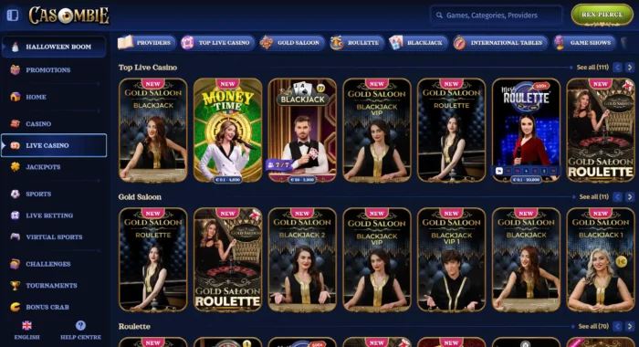 Casombie Casino Live Casino