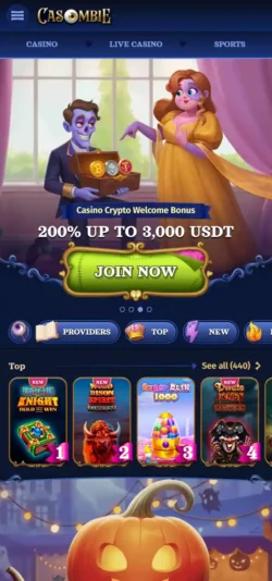 Casombie Casino Mobile Version