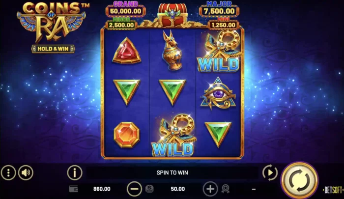 Coins Of Ra Betsoft Slot Content