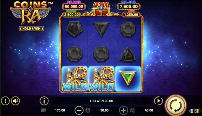 Coins Of Ra Betsoft Slot Win
