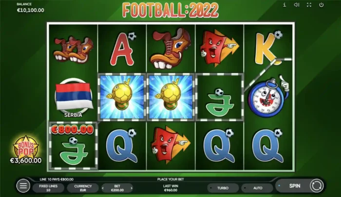 Football 2022 Endorphina Slot Symbols