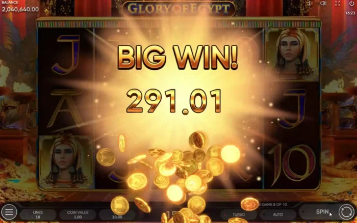 Glory Of Egypt Endorphina Slot Big Win