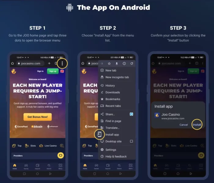 Joo Casino App Android