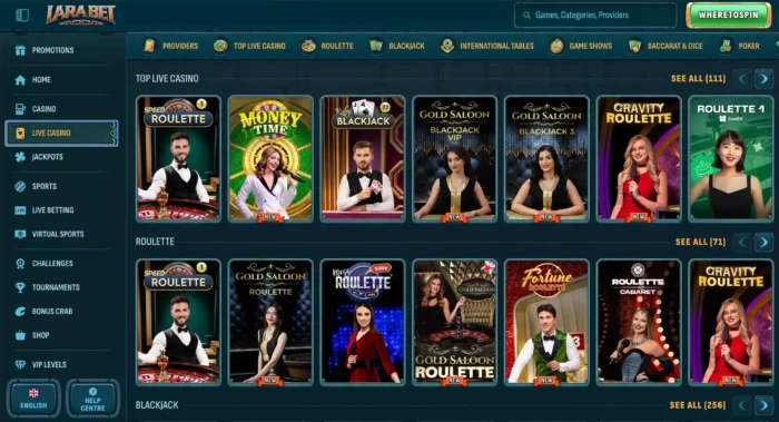 Larabet Casino Live Casino