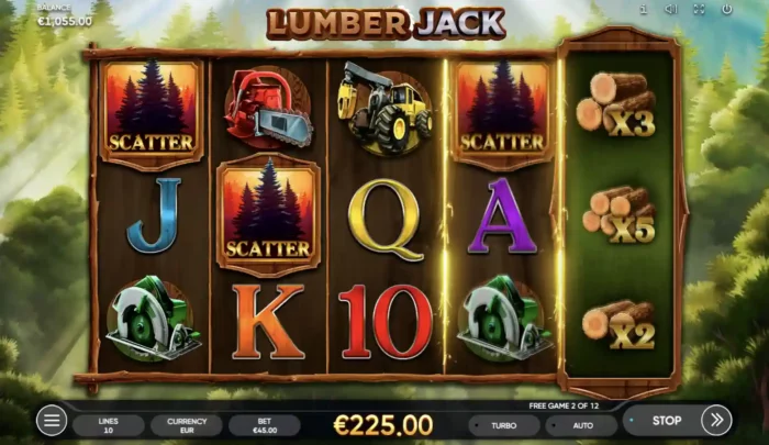 Lumber Jack Endorphina Slot Free Spins Game