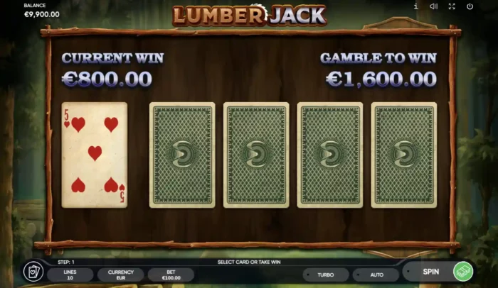Lumber Jack Endorphina Slot Risk Game