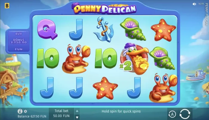 Penny Pelican Bgaming Slot Symbols