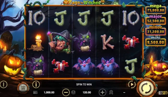 Rags To Witches Betsoft Slot Content