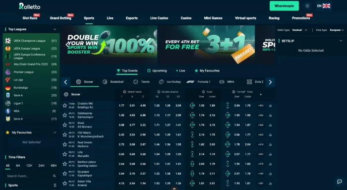 Rolletto Casino Sports