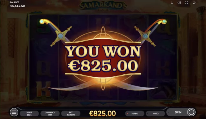 Samarkands Gold Endorphina Slot Free Spins Win