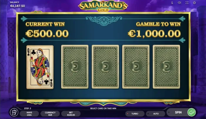 Samarkands Gold Endorphina Slot Gamble Feature