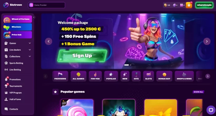 Slotrave Casino Home Global