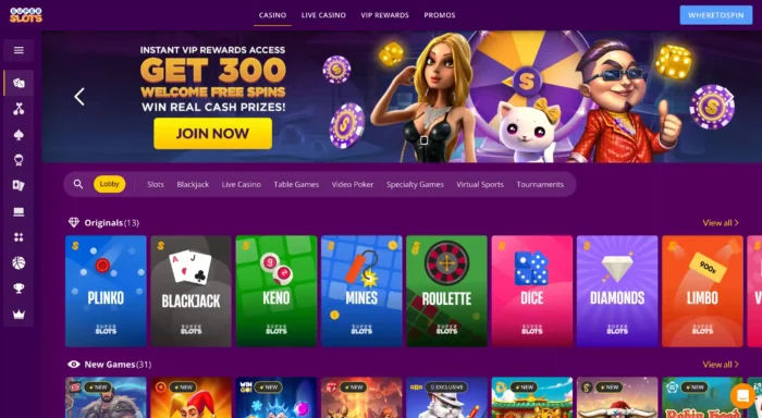 Superslots Casino Home