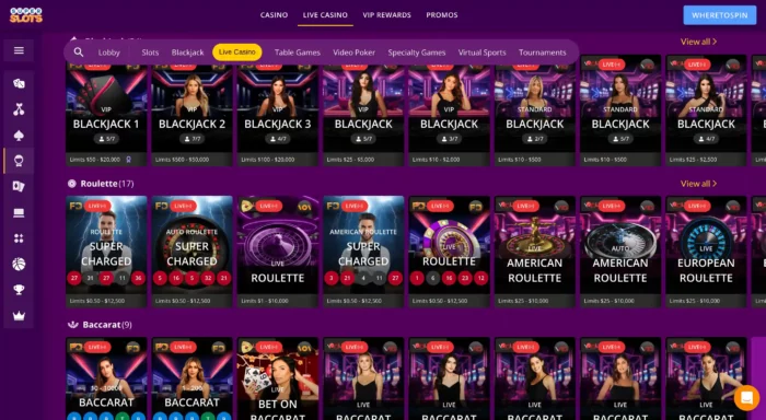Superslots Casino Live Casino