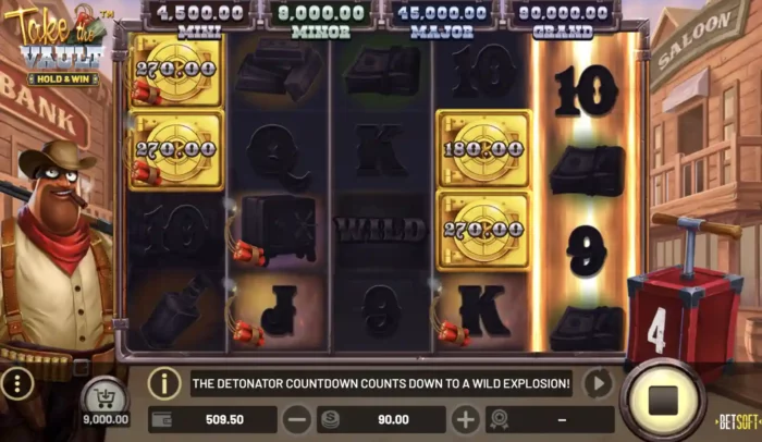 Take The Vault Betsoft Slot Content
