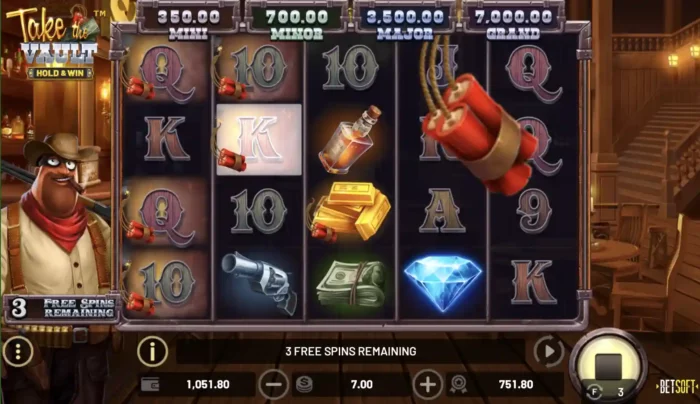 Take The Vault Betsoft Slot Free Spins Game