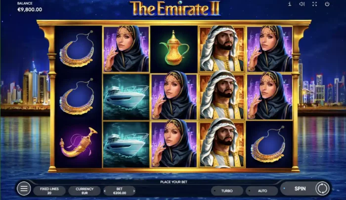 The Emirate 2 Endorphina Slot Content