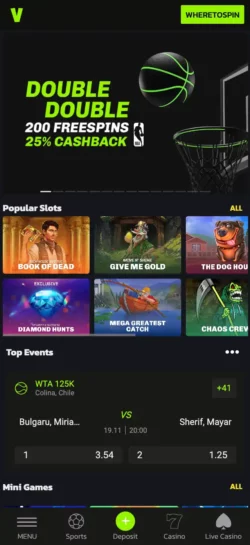 Velobet Casino Mobile Experience