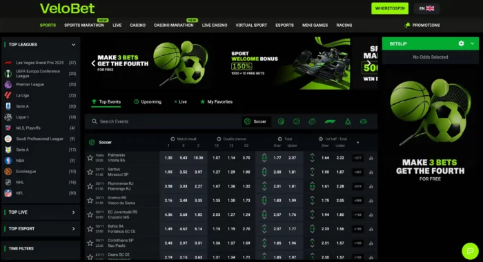 Velobet Casino Sports