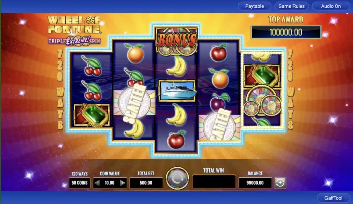 Wheel Of Fortune Triple Extreme Spin Igt Slot Content