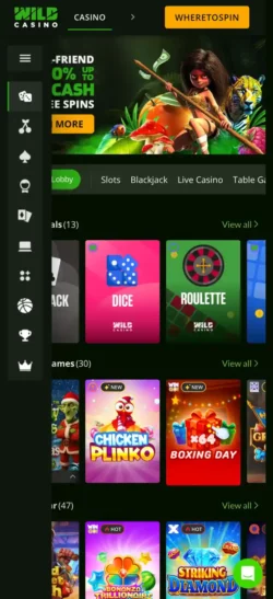 Wild Casino Mobile Version