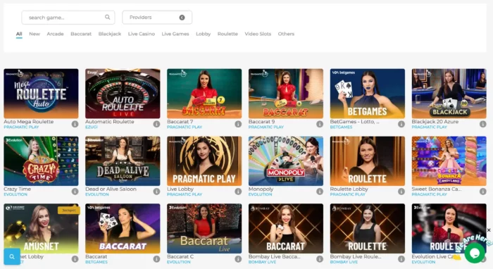 Wolfy Casino Live Casino